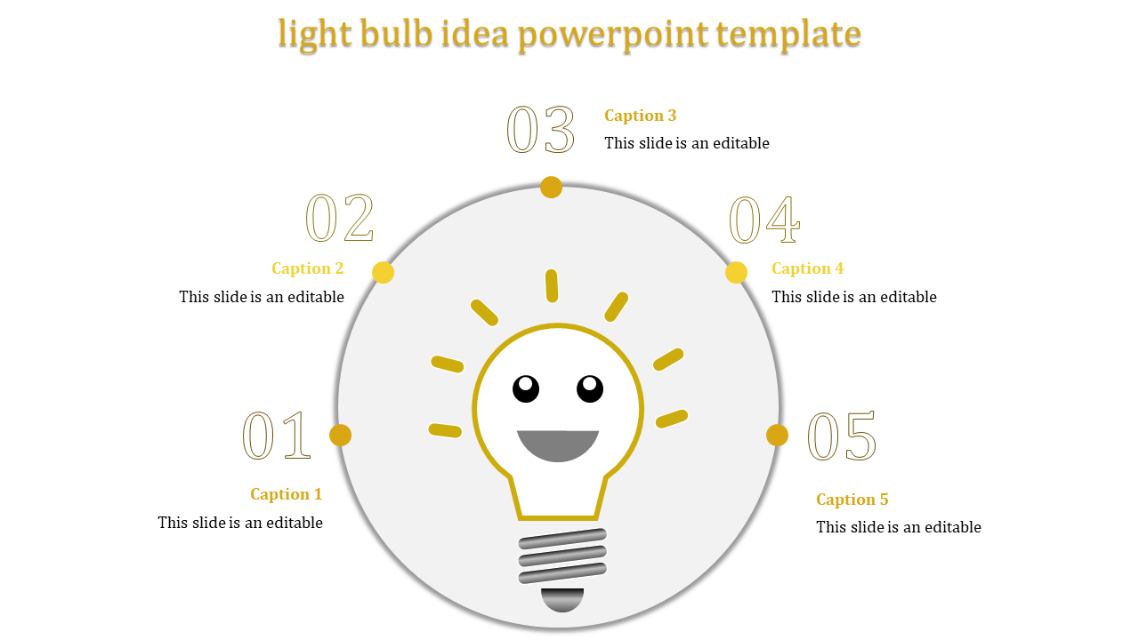 Creative Light Bulb Idea PowerPoint Template Designs